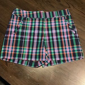 Anne Klein Plaid shorts. Size 6